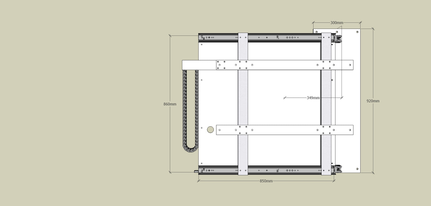 TV Wandhalterung 300 Überauszug