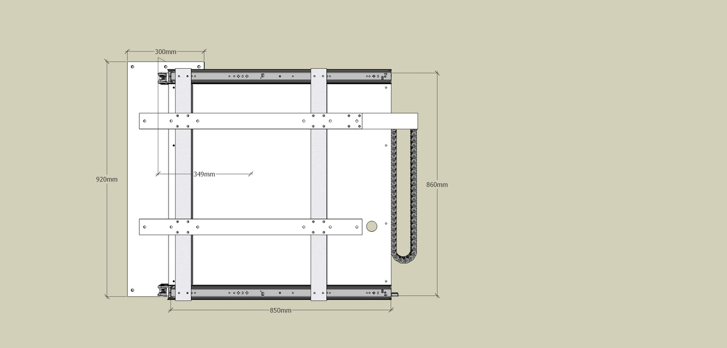TV Wandhalterung 300 Überauszug