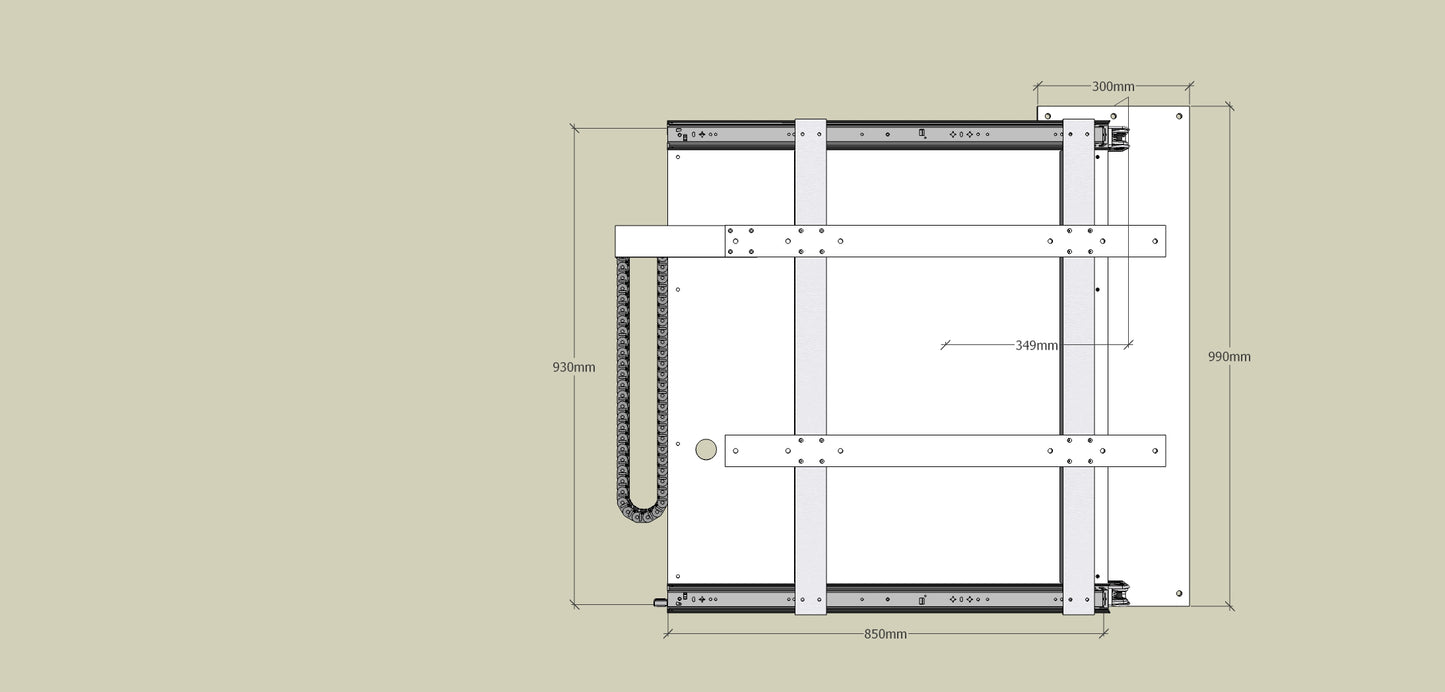 TV Wandhalterung 300 Überauszug