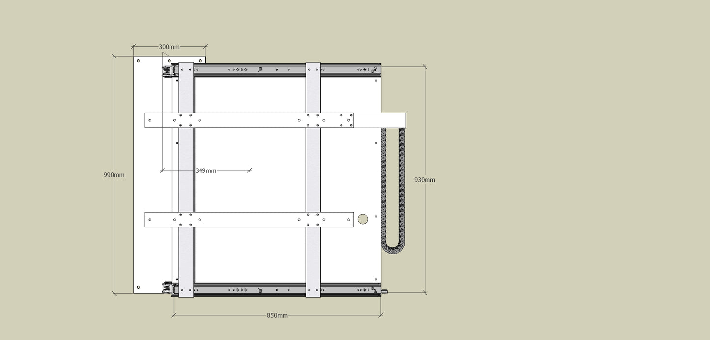 TV Wandhalterung 300 Überauszug