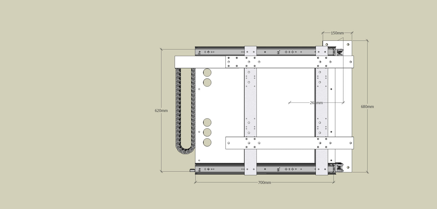 TV Wandhalterung 300 Überauszug