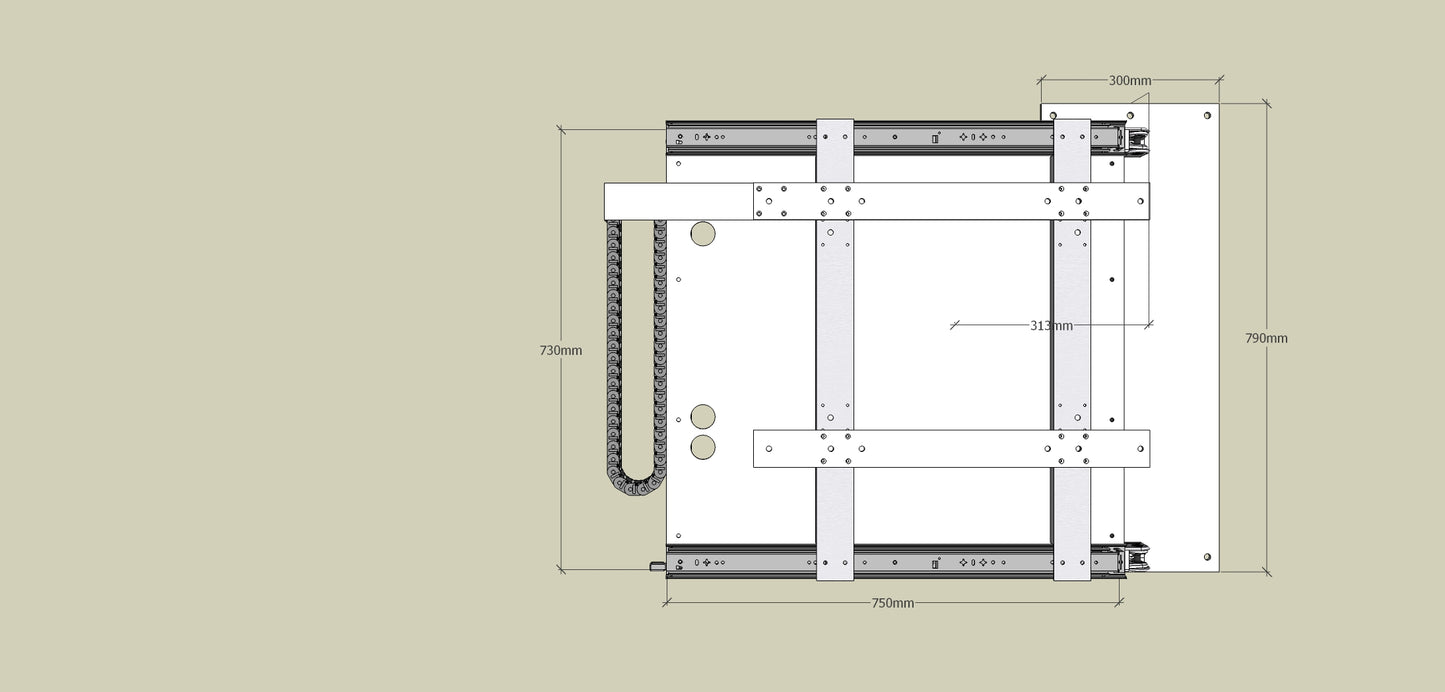 TV Wandhalterung 300 Überauszug
