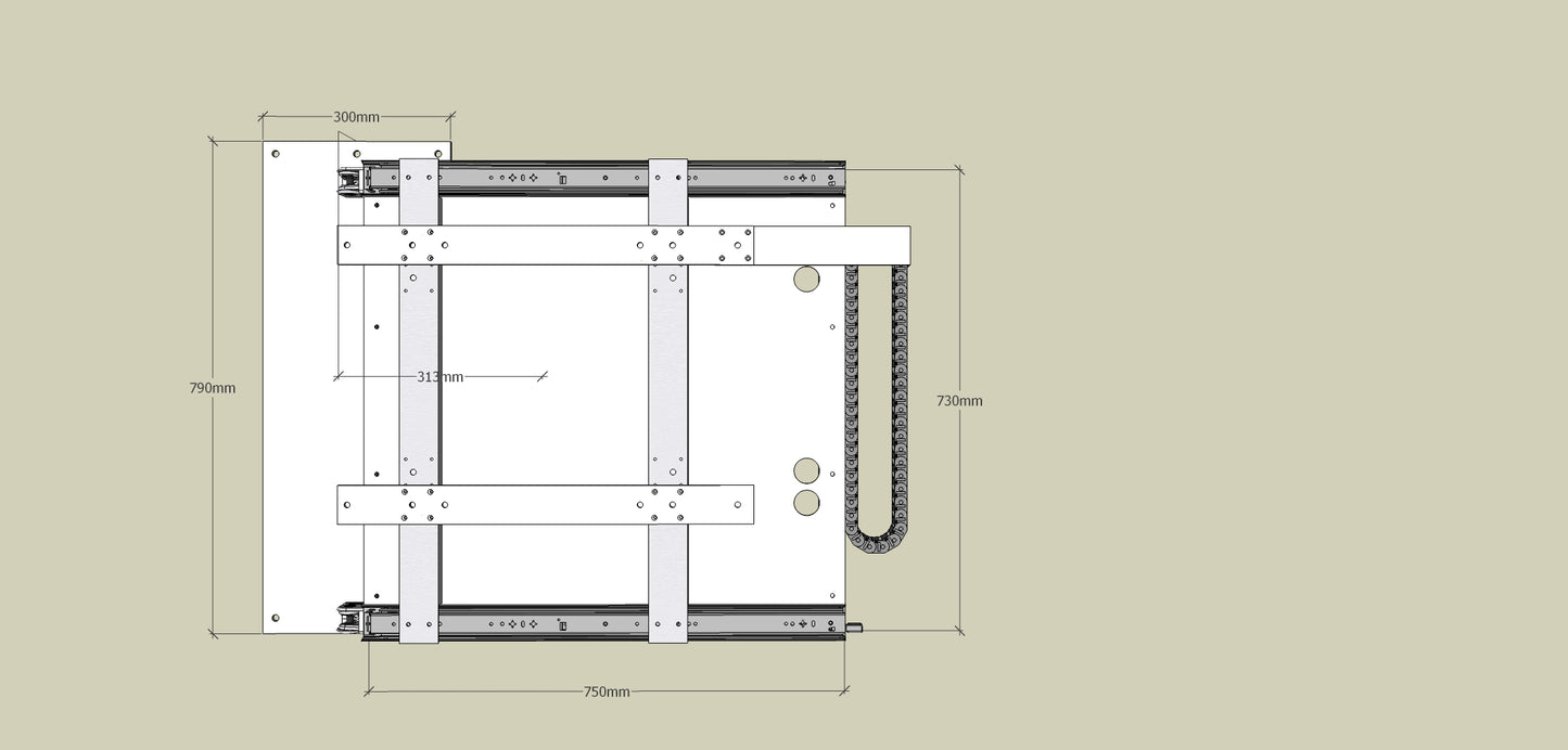 TV Wandhalterung 300 Überauszug