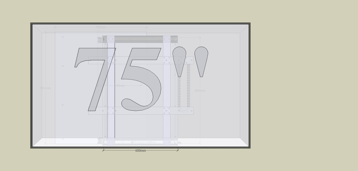TV Wandhalterung Trockenbau-Hohlwand