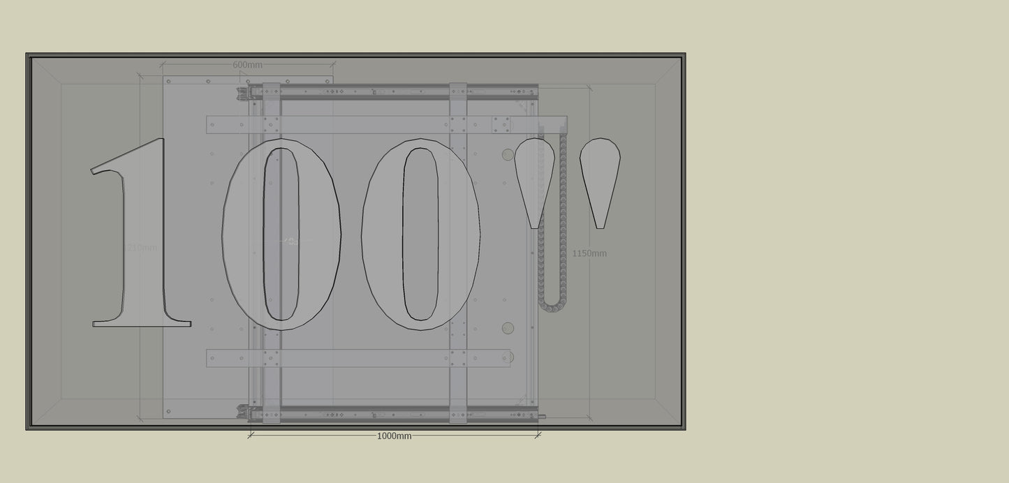TV Wandhalterung 300 Überauszug