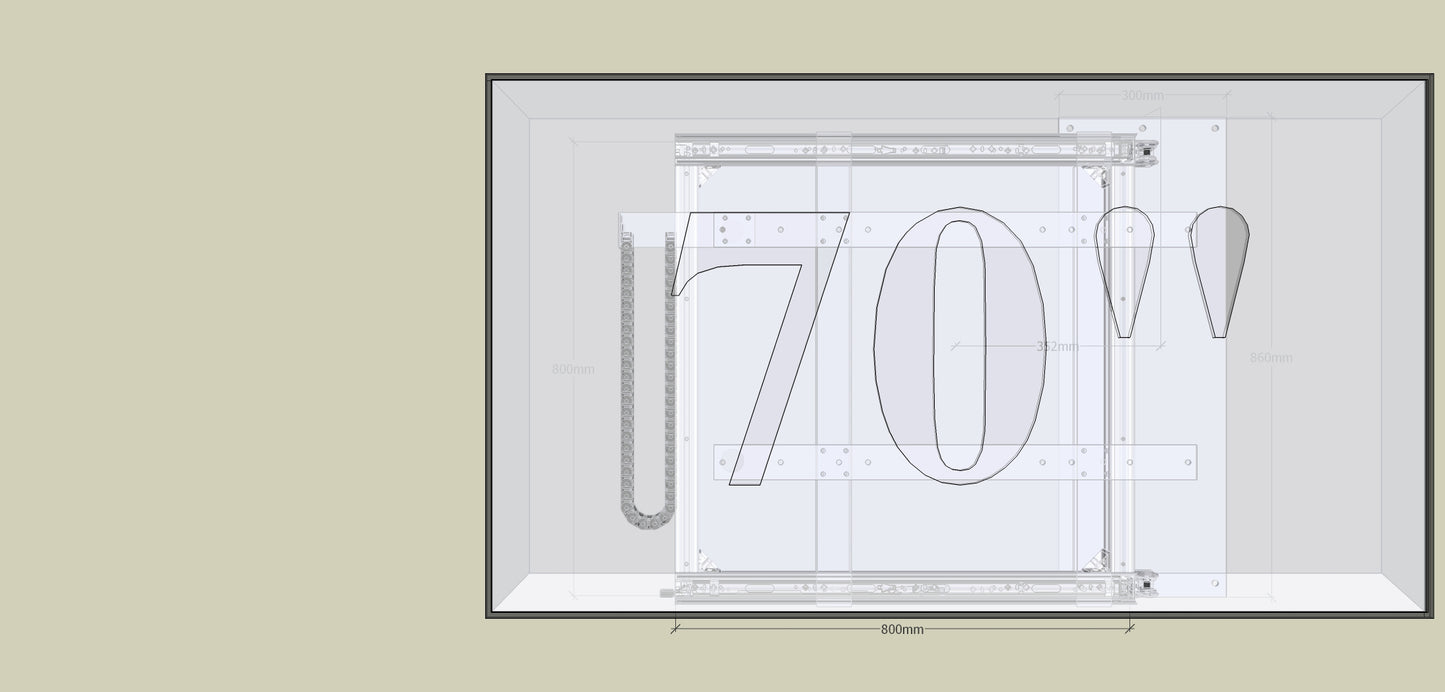TV Wandhalterung 300 Überauszug