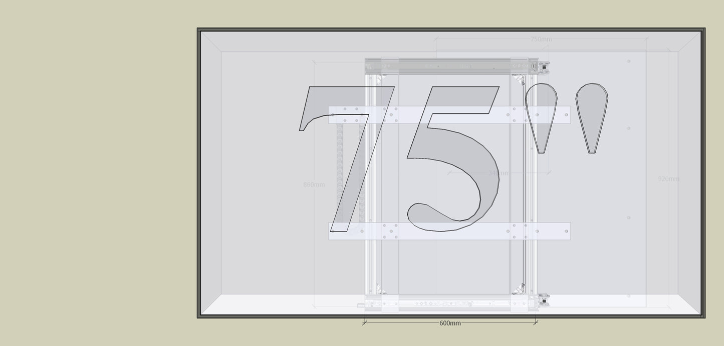 TV Wandhalterung Trockenbau-Hohlwand