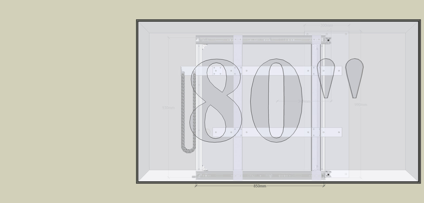 TV Wandhalterung 300 Überauszug