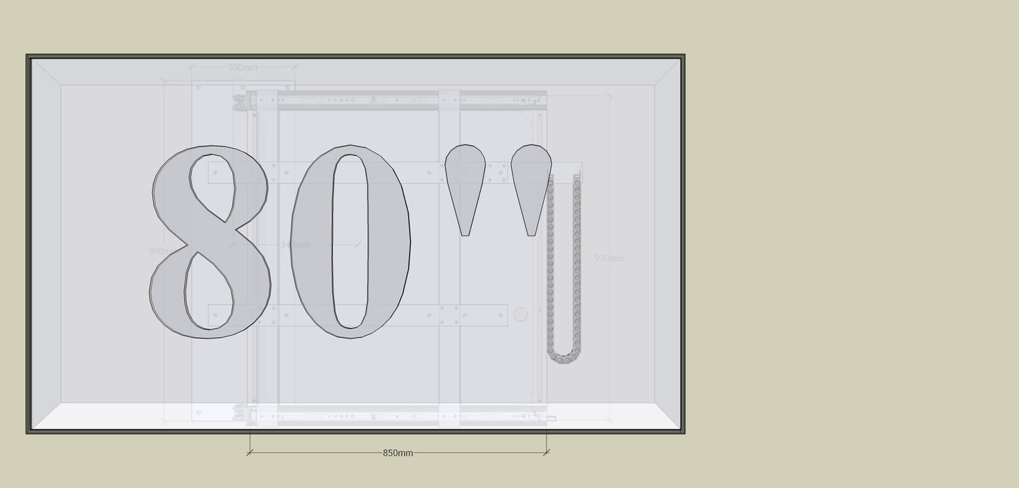 TV Wandhalterung 300 Überauszug