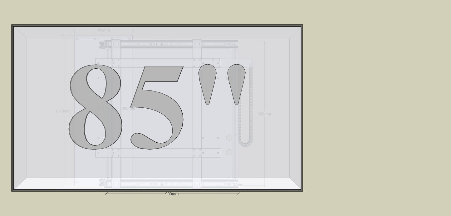 TV Wandhalterung 300 Überauszug