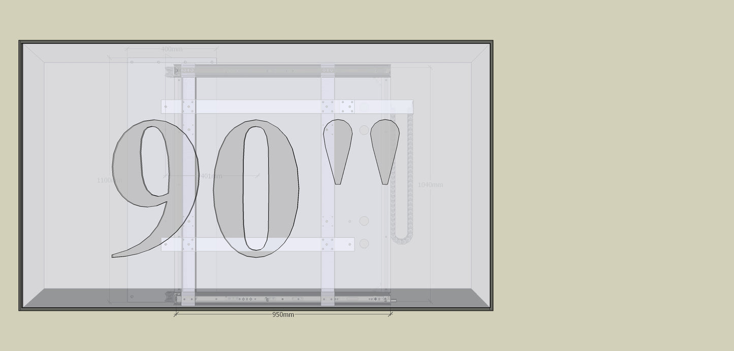 TV Wandhalterung 300 Überauszug