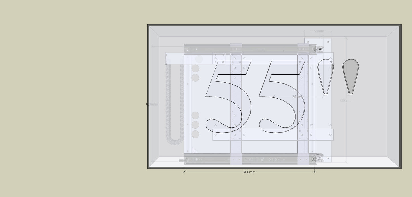 TV Wandhalterung 300 Überauszug
