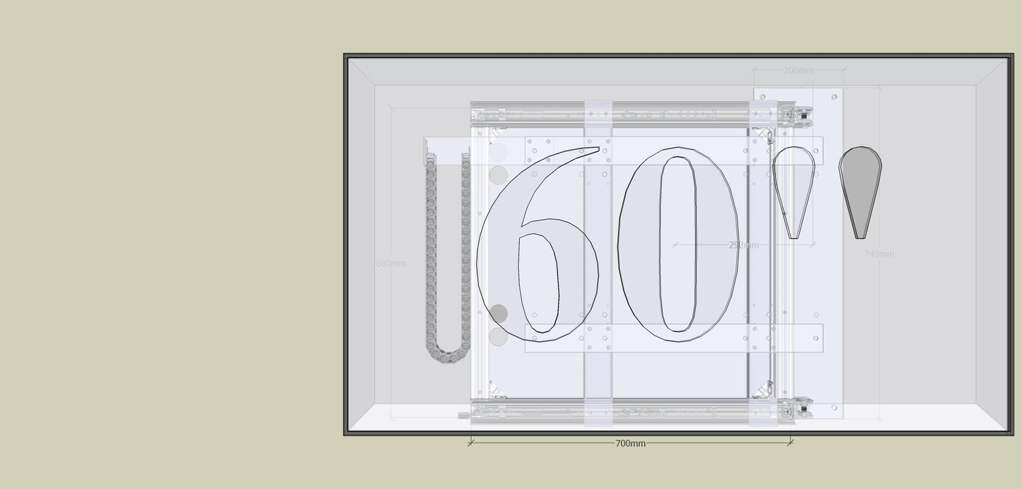 TV Wandhalterung 300 Überauszug