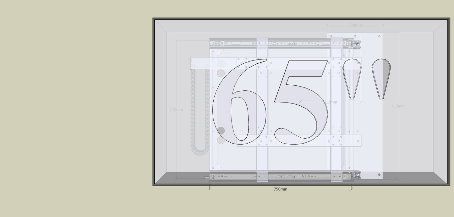 TV Wandhalterung 300 Überauszug