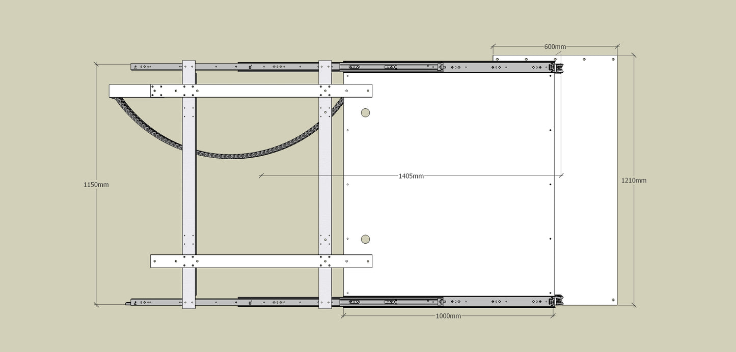 TV Wandhalterung 300 Überauszug