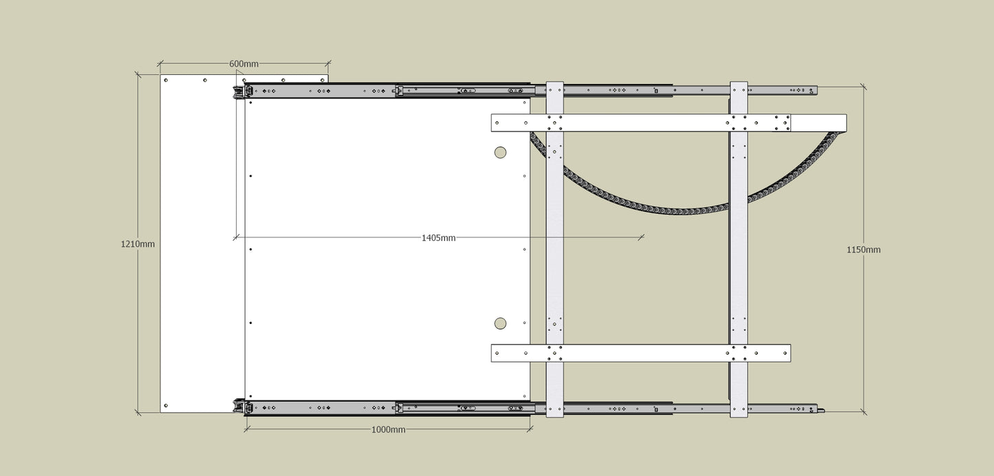 TV Wandhalterung 300 Überauszug