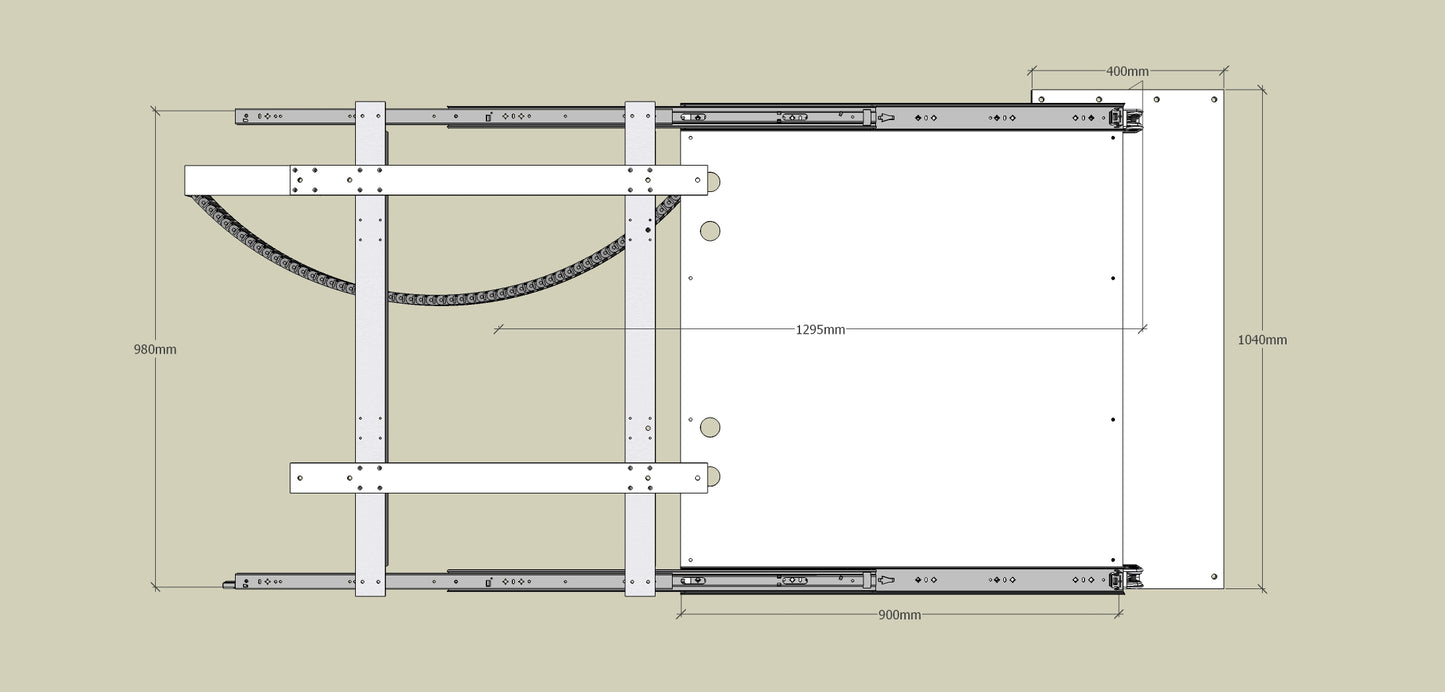 TV Wandhalterung 300 Überauszug