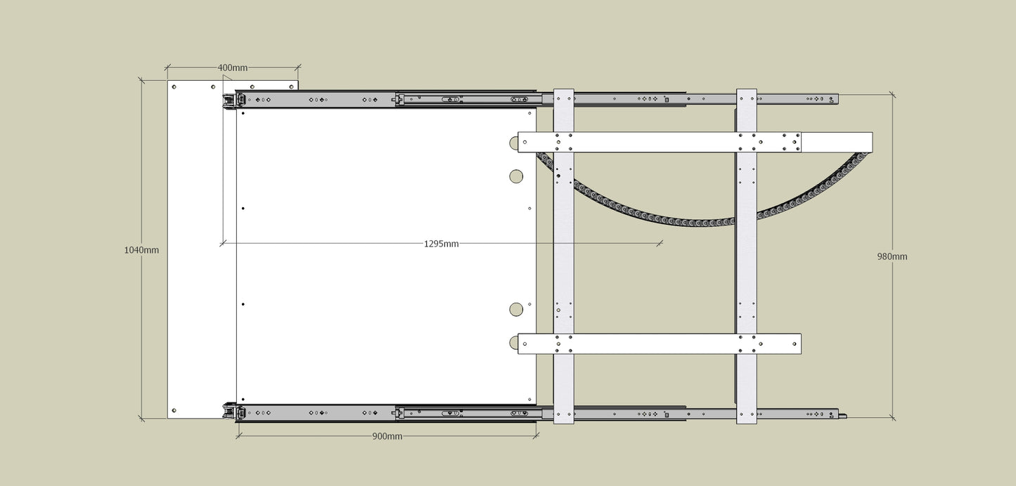 TV Wandhalterung 300 Überauszug