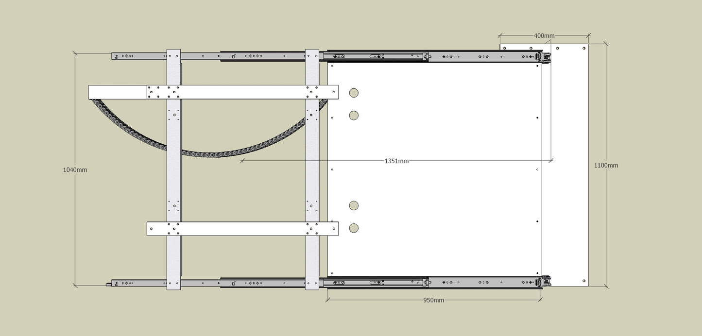 TV Wandhalterung 300 Überauszug