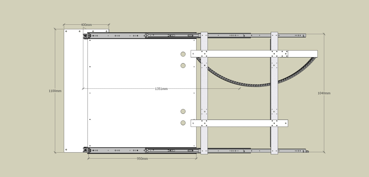 TV Wandhalterung 300 Überauszug