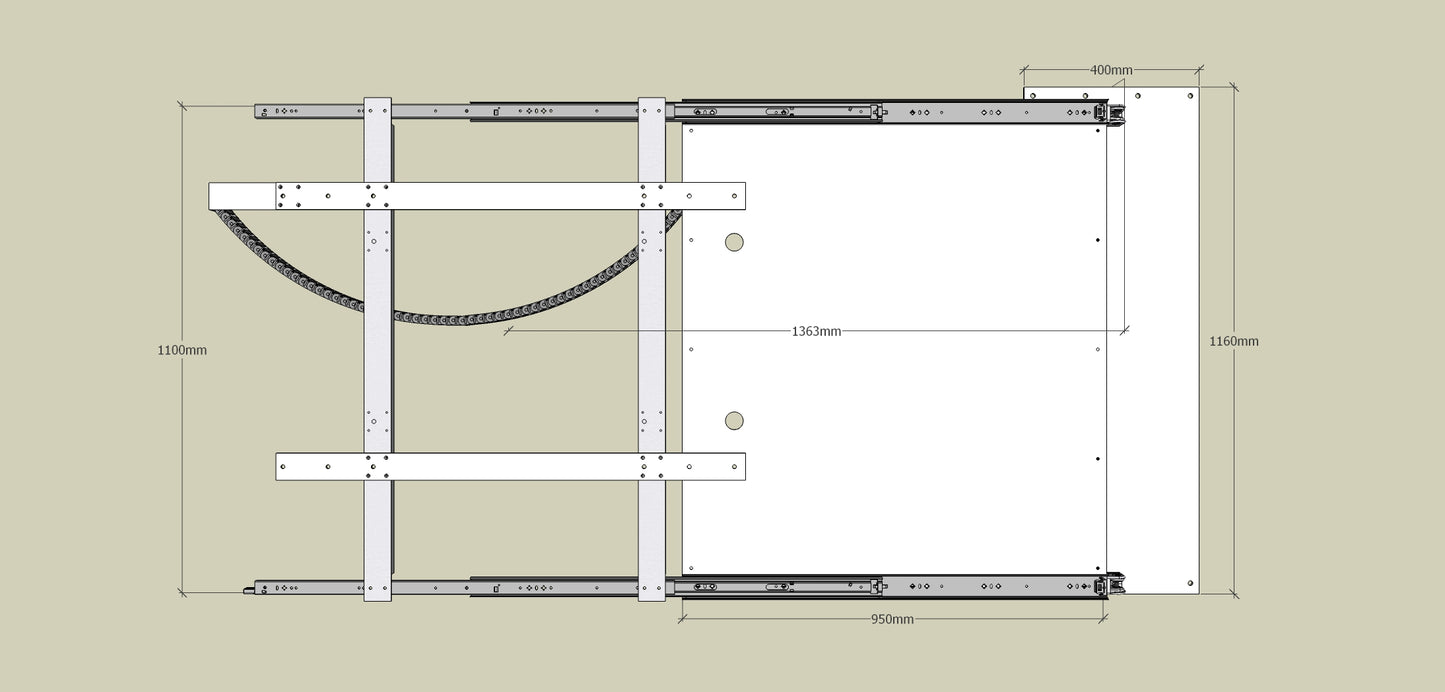 TV Wandhalterung 300 Überauszug