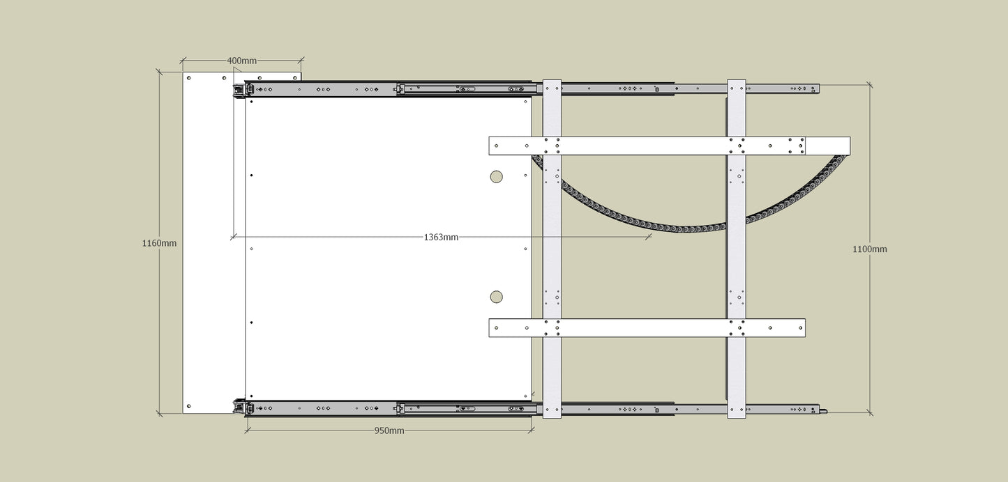 TV Wandhalterung 300 Überauszug