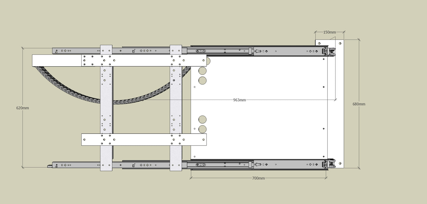 TV Wandhalterung 300 Überauszug