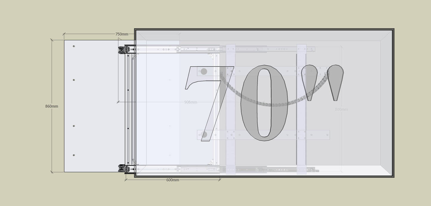 TV Wandhalterung Trockenbau-Hohlwand