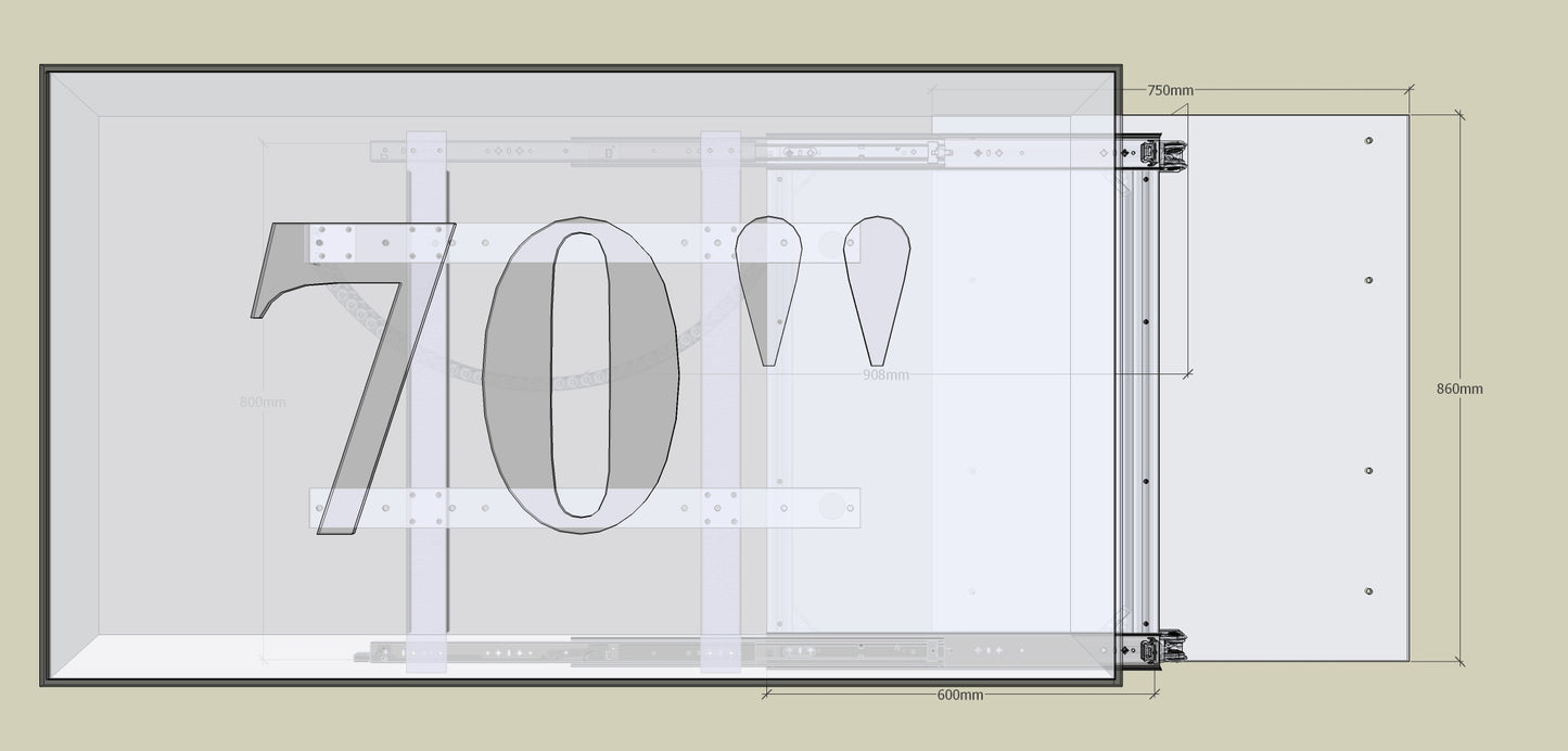 TV Wandhalterung Trockenbau-Hohlwand