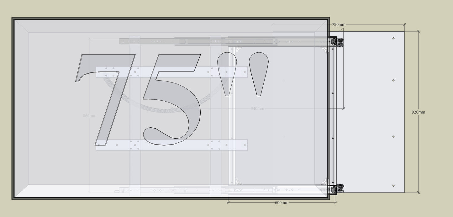 TV Wandhalterung Trockenbau-Hohlwand