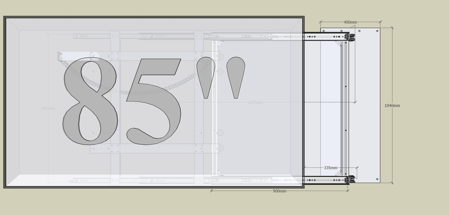 TV Wandhalterung 300 Überauszug