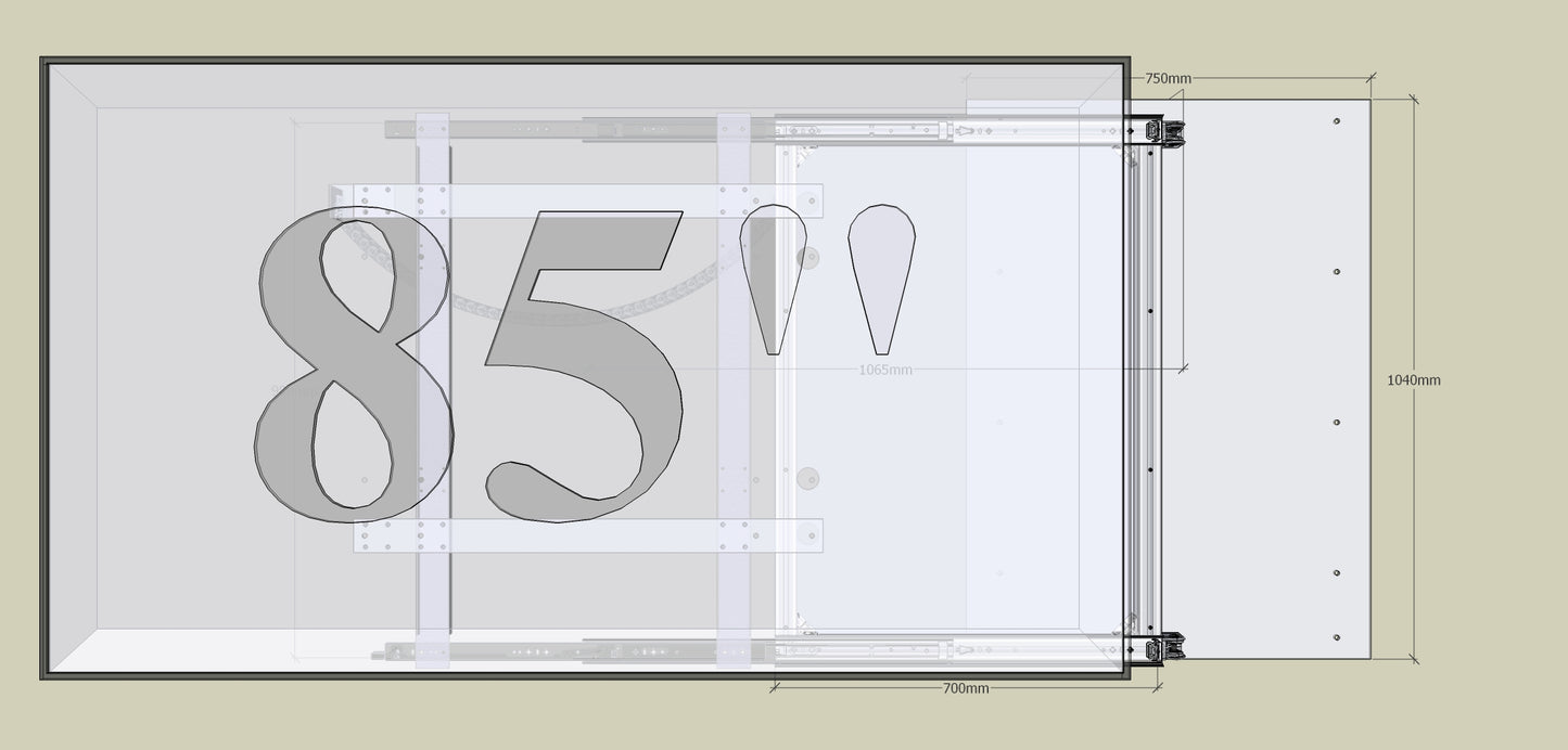 TV Wandhalterung Trockenbau-Hohlwand