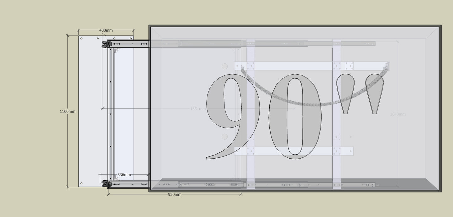 TV Wandhalterung 300 Überauszug