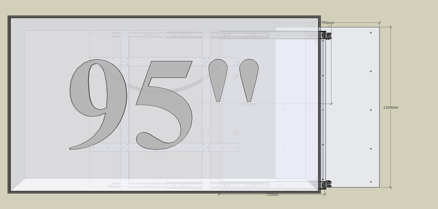 TV Wandhalterung Trockenbau-Hohlwand