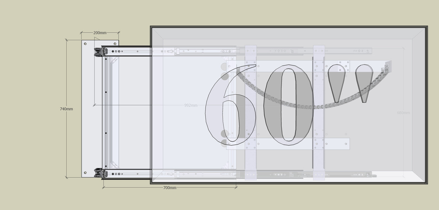 TV Wandhalterung 300 Überauszug