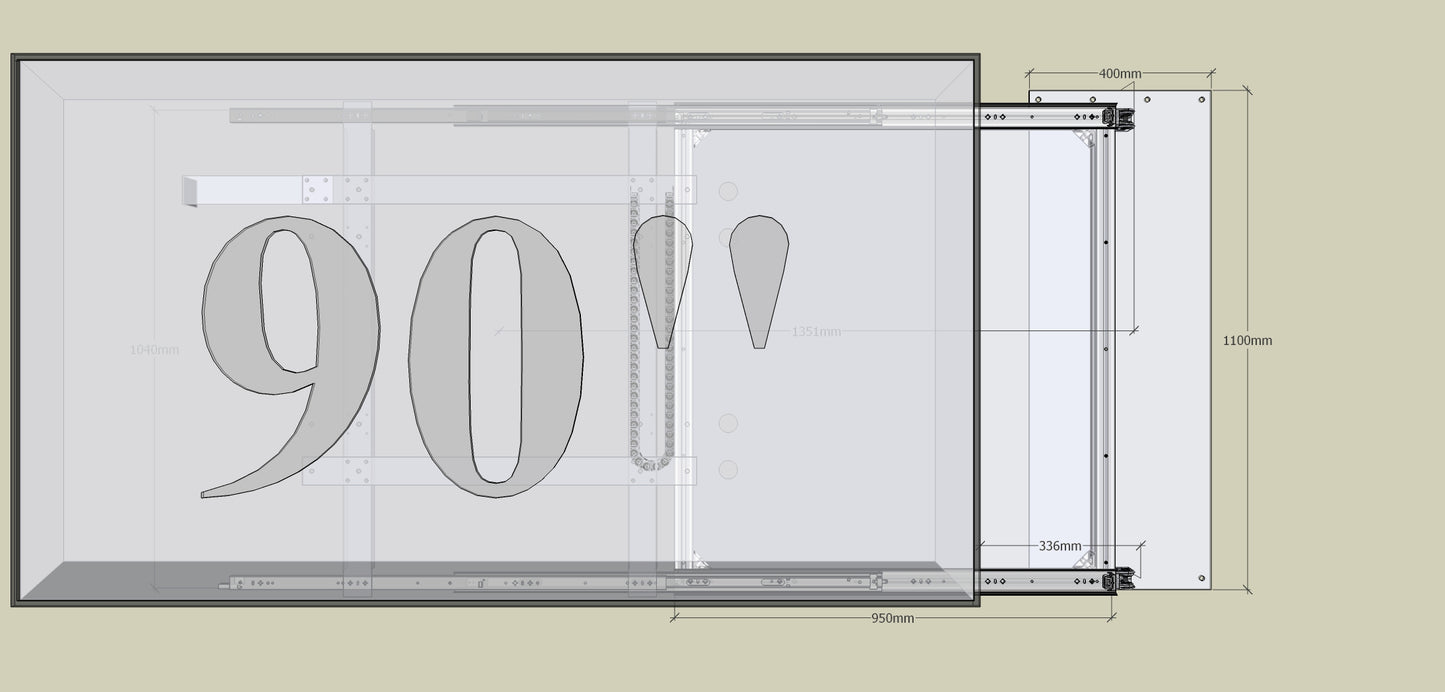TV Wandhalterung 300 Überauszug